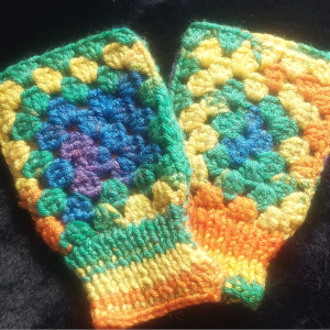 Handmade Multi Colour Mittens