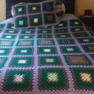 Handmade Multi Colour with 2 Pillowcases